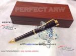 Perfect Replica Montblanc Special Edition Gold Clip Brown Ballpoint Pen AAA+